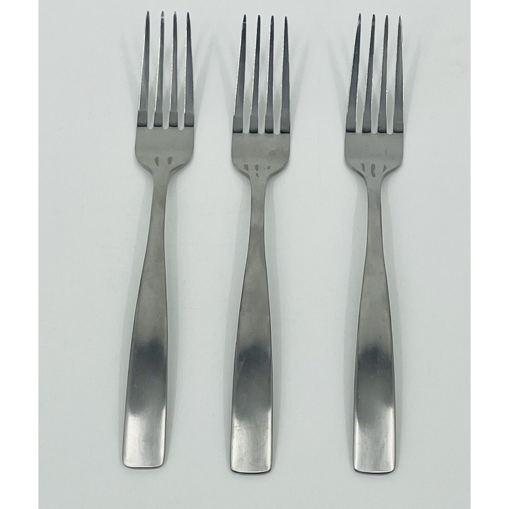 3 Cambridge Madison Salad Forks 8" Stainless Flatware Silverware